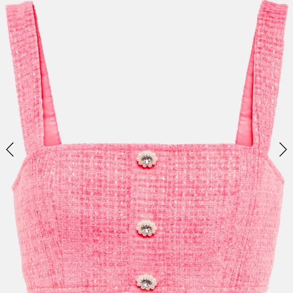 Self-Portrait Tops - SELF-PORTRAIT
Bouclé embellished cropped top